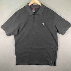 Southpole Mens Dark Grey Polo Shirt Short Sleeve Collared Casual Size XXL